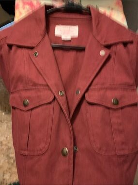 Filson Women's Red Button-Front Utility Jacket